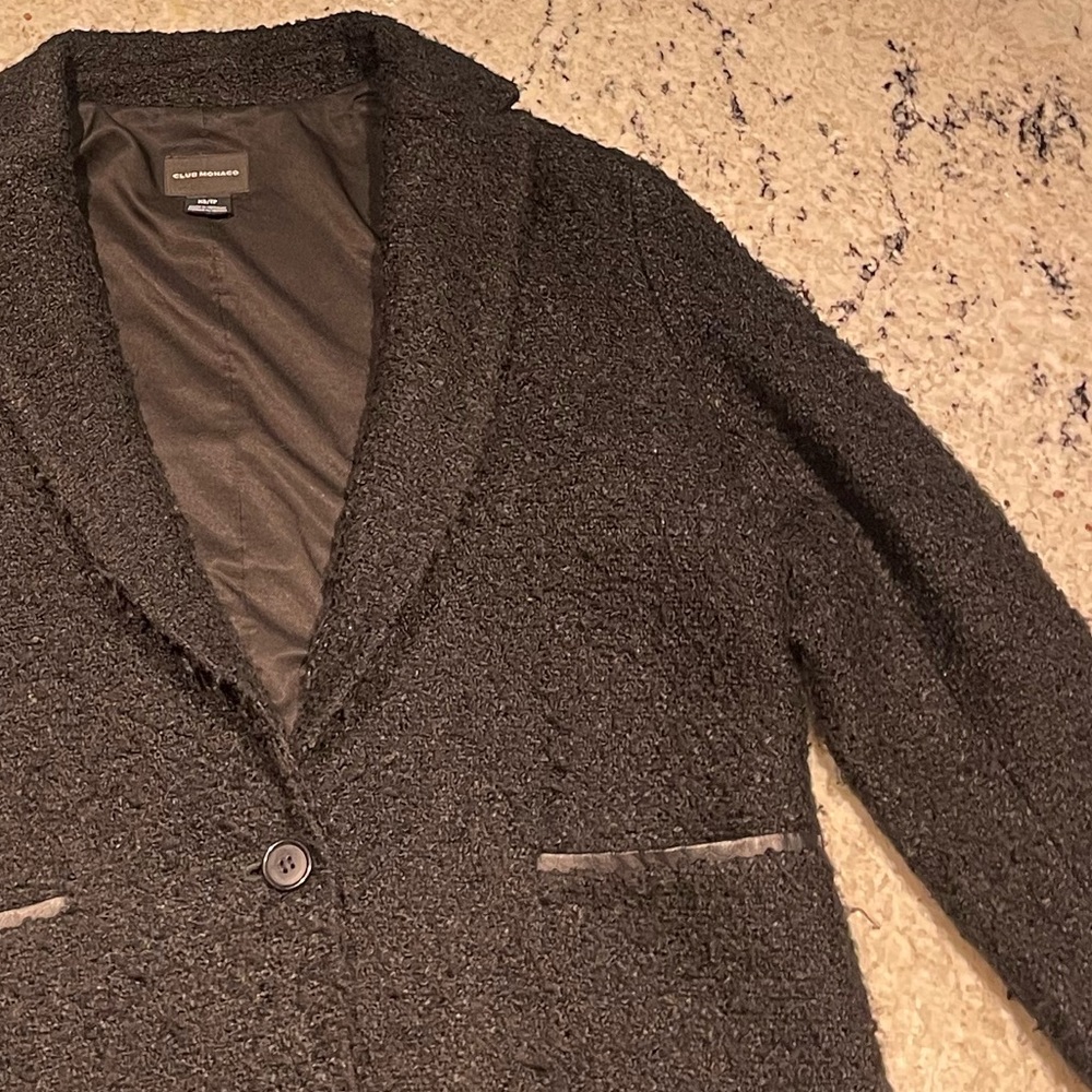 Black Midi Blazer Coat
